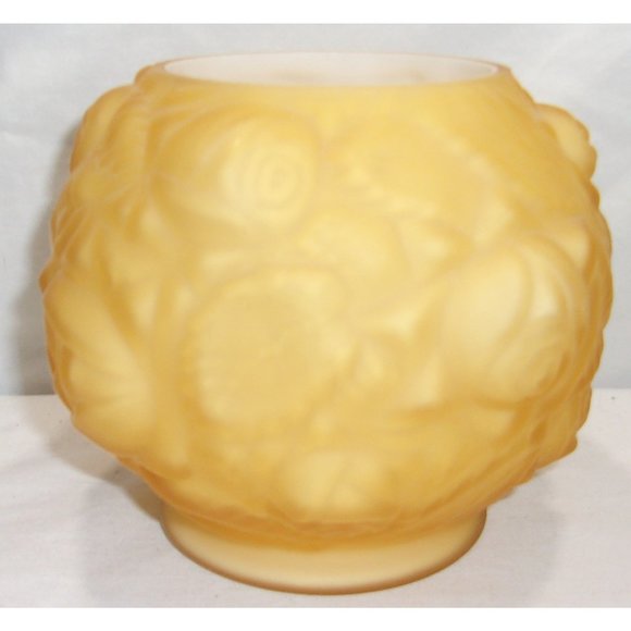 L.G. Wright Glass Co. by Fenton Puffy Rose Cased Satin 50's Bud Vase/Planter 4 1 - Picture 2 of 10